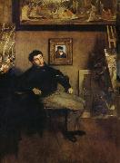 Edgar Degas The Man in the studio oil